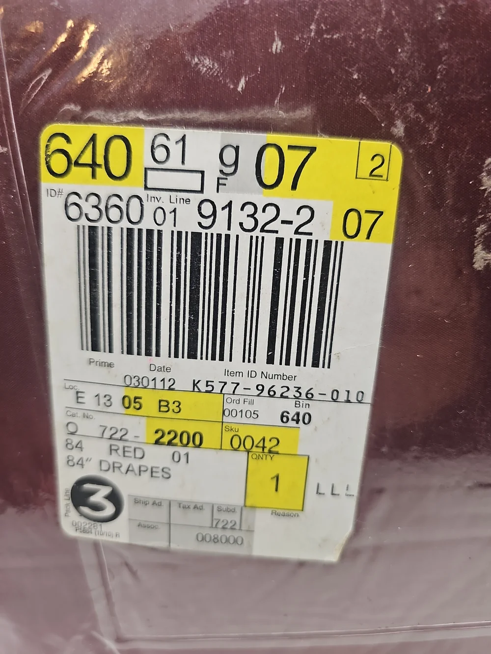 Chris Madden Burgundy Lined Drapery Curtain Panel Pair 42